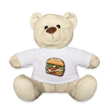 Sandwich / Sandwich / Nourriture / Épicerie - Nounours - blanc - Devant