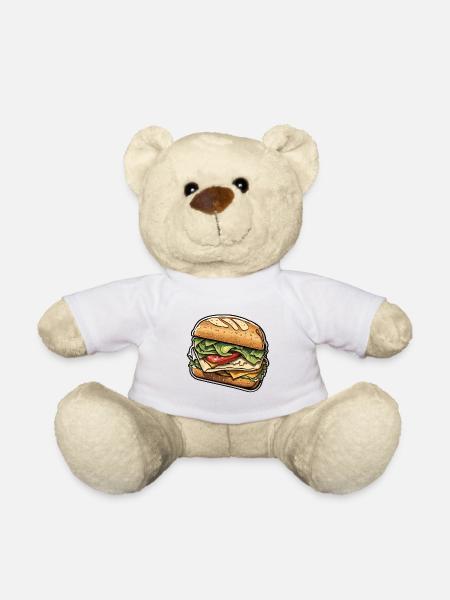 Sandwich / Sandwich / Nourriture / Épicerie - Nounours - blanc