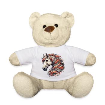 Horse - Teddy Bear - white - Front