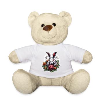 Lapin de Pâques / Pâques / Oeufs / Vacances / Pâques - Nounours - blanc - Devant
