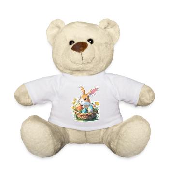 Lapin de Pâques / Pâques / Oeufs / Vacances / Pâques - Nounours - blanc - Devant