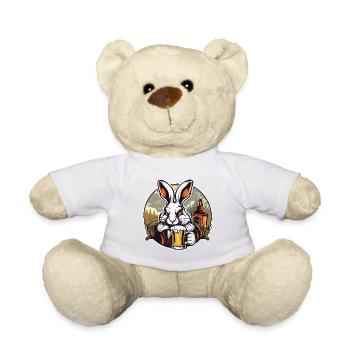 Lapin de Pâques / Pâques / Oeufs / Vacances / Pâques - Nounours - blanc - Devant