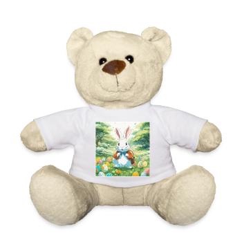 Lapin de Pâques / Pâques / Oeufs / Vacances / Pâques - Nounours - blanc - Devant