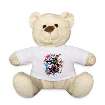 Rapper / Hip Hop / Song / Cool / Rhymes / Beat - Teddy Bear - white - Front