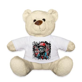 Rapper / Hip Hop / Song / Cool / Rhymes / Beat - Teddy Bear - white - Front