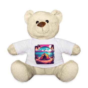 Wald / Wild / Zelt / Wildnis / Bäume / Life - Teddy - Weiß - Vorne