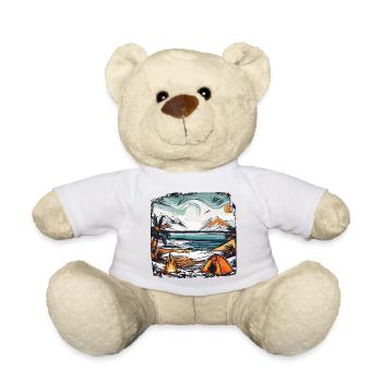 Wald / Wild / Zelt / Wildnis / Bäume / Life - Teddy - Weiß - Vorne