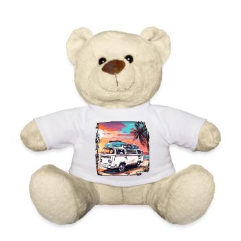 Camping-car / Camping-car / camping / Roadtrip / Voyage - Nounours - blanc - Devant