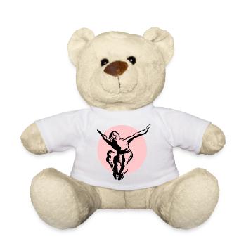 Ninja - blackcolor - Teddy - Weiß - Vorne