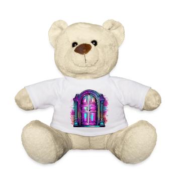 Door / Entrance / Lock / Gate / Front Door / Design - Teddy Bear - white - Front