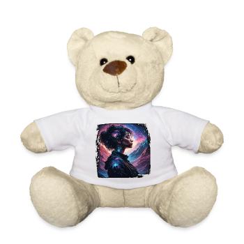 Silhouette / Wald / Porträt / Bäume / Person - Teddy - Weiß - Vorne