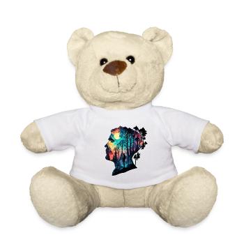 Silhouette / Forest / Portrait / Trees / Person - Teddy Bear - white - Front