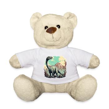 Dinosaure / Animal / Préhistorique / Reptile / Garçons - Nounours - blanc - Devant