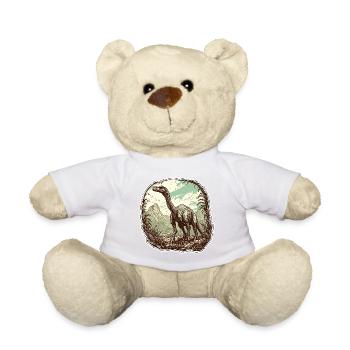 Dinosaure / Animal / Préhistorique / Reptile / Garçons - Nounours - blanc - Devant