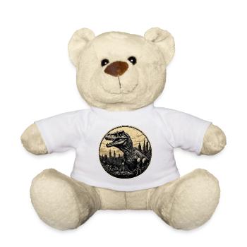 Dinosaure / Animal / Préhistorique / Reptile / Garçons - Nounours - blanc - Devant