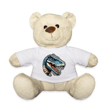 Dinosaure / Animal / Préhistorique / Reptile / Garçons - Nounours - blanc - Devant