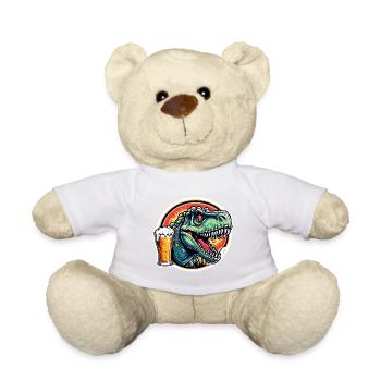 Dinosaurier / Tier / Urzeit / Reptil / Jungs - Teddy - Weiß - Vorne