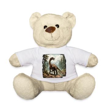 Dinosaure / Animal / Préhistorique / Reptile / Garçons - Nounours - blanc - Devant