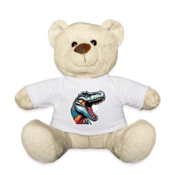 Dinosaure / Animal / Préhistorique / Reptile / Garçons - Nounours - blanc - Devant