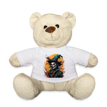 Épouvantail / Ouvrier de la moisson / Champ de maïs / Champ - Nounours - blanc - Devant