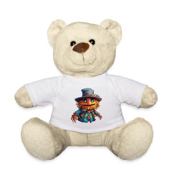 Épouvantail / Ouvrier de la moisson / Champ de maïs / Champ - Nounours - blanc - Devant