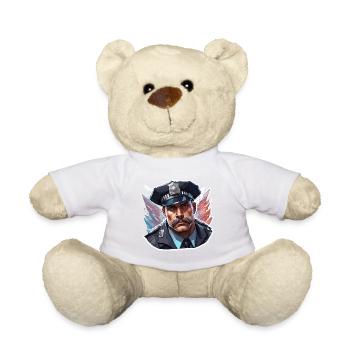 Police / Opérations / Profession / Emploi / Forces d’urgence - Nounours - blanc - Devant