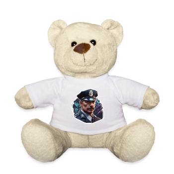 Police / Opérations / Profession / Emploi / Forces d’urgence - Nounours - blanc - Devant