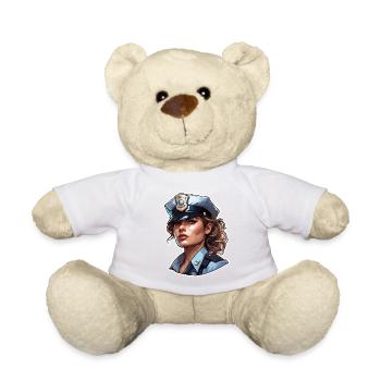 Police / Opérations / Profession / Emploi / Forces d’urgence - Nounours - blanc - Devant