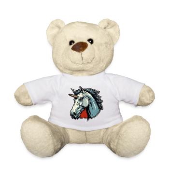 Unicorn / Mythical Creatures / Fairy Tale / Magic / Glitter - Teddy Bear - white - Front