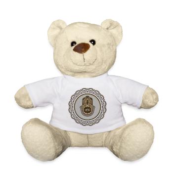 Elégante main hamsa - Nounours - blanc - Devant