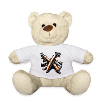 Food / Vegetables / Market / Vitamins / Design - Teddy Bear - white - Front