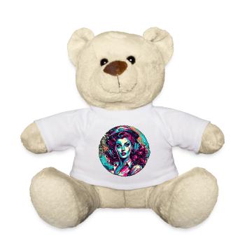 Matrosin / Pinup / Schiff / Boot / Anker / Lady - Teddy - Weiß - Vorne