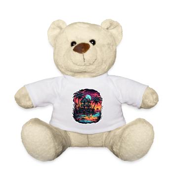 Strand / Insel / Urlaub / Sommer / Sonne / Meer - Teddy - Weiß - Vorne