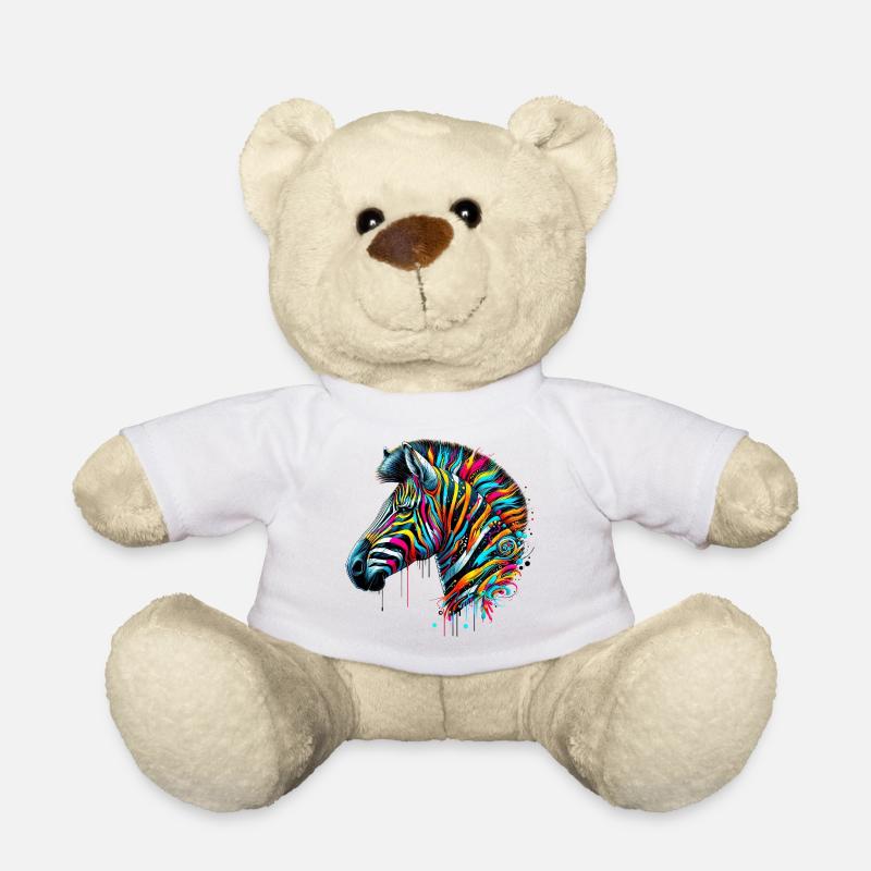 Zebra - Teddy - Weiß