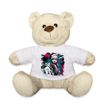 Rapper / Hip Hop / Song / Cool / Rhymes / Beat - Teddy Bear - white - Front
