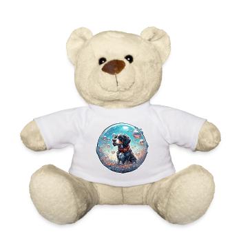Animal in Soap Bubble / Childlike / Cute / Dog - Teddy Bear - white - Front