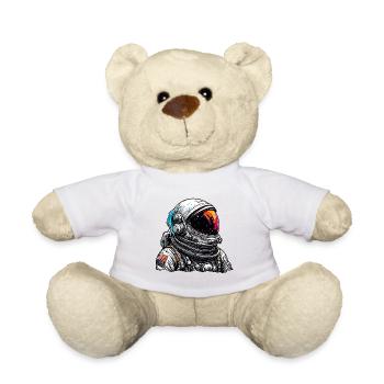 Astronaute / Espace / Vaisseau spatial / Vaisseau spatial / Lune - Nounours - blanc - Devant