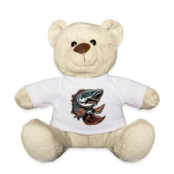 Fisch / Tier / Aquarium / Wasser / Teich / See - Teddy - Weiß - Vorne