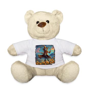 Épouvantail / Ouvrier de la moisson / Champ de maïs / Champ - Nounours - blanc - Devant