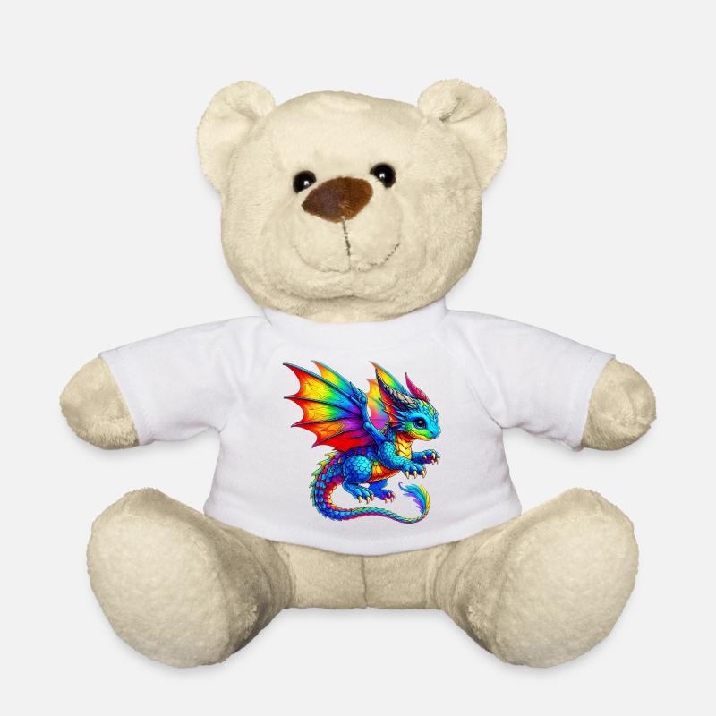 Drache - Teddy - Weiß