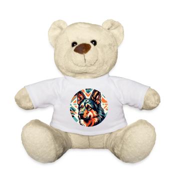 Chien / Animal / Animal de compagnie / Poilu / Berger allemand - Nounours - blanc - Devant