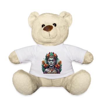 Tiki / Hawaii / Tropical / Island / Culture / Logo - Teddy Bear - white - Front