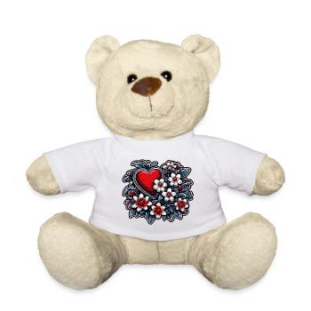 Heart / Mother's Day / Love / Holidays / Love - Teddy Bear - white - Front