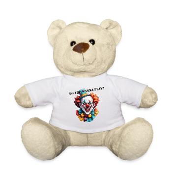 Clown / Cirque / Carnaval / Carnaval / Ludique - Nounours - blanc - Devant