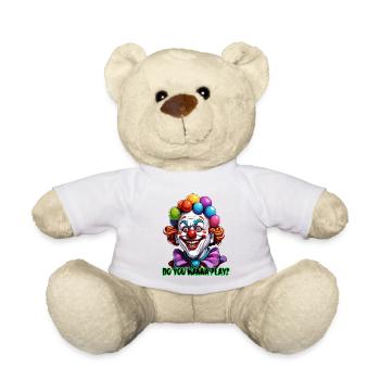 Clown / Cirque / Carnaval / Carnaval / Ludique - Nounours - blanc - Devant