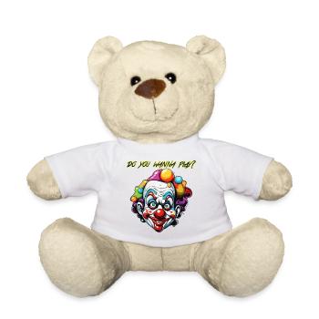 Clown / Cirque / Carnaval / Carnaval / Ludique - Nounours - blanc - Devant