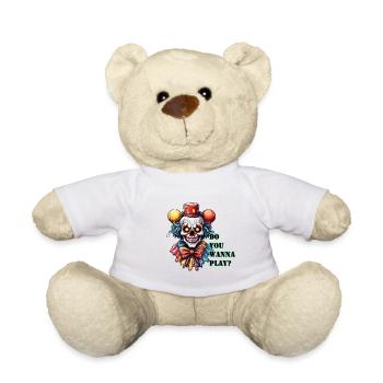 Clown / Cirque / Carnaval / Carnaval / Ludique - Nounours - blanc - Devant