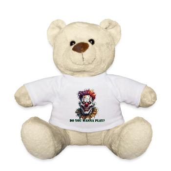 Clown / Cirque / Carnaval / Carnaval / Ludique - Nounours - blanc - Devant
