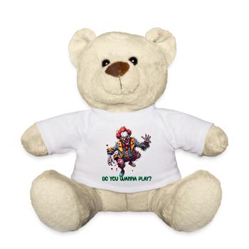 Clown / Cirque / Carnaval / Carnaval / Ludique - Nounours - blanc - Devant