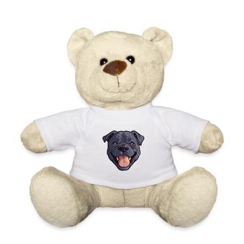 Cane Corso Hunderasse Aquarell Karikatur Kawaii Cli - Teddy - Weiß - Vorne